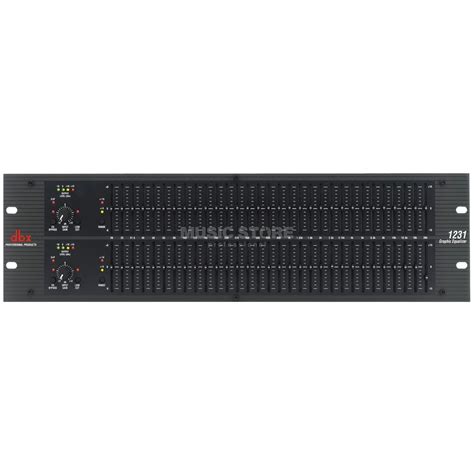 DBX 1231 Equalizer 2x 31 Band EQ, graphic | MUSIC STORE professional