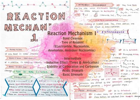 Reaction Mechanism 1 Organic Chemistry Orgo Ochem 11 12 Handwritten