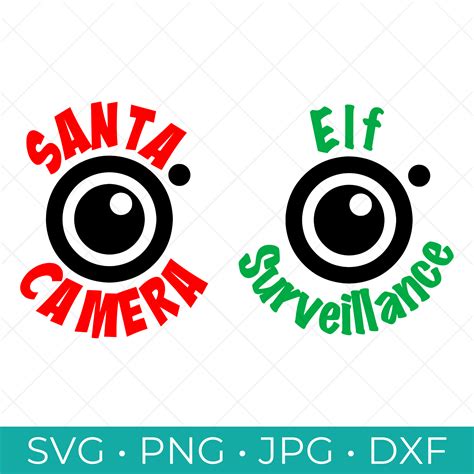 Santa Camera And Elf Surveillance Ornaments Free Cut Files Artofit