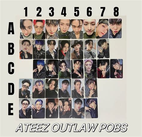 Ateez Official Pob Bouncy World Outlaw Ep San Seonghwa Etsy Uk