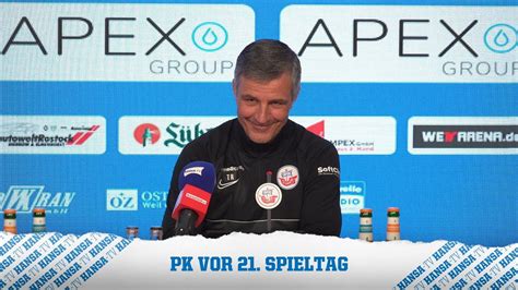 PK Vor Dem Spiel Hansa Rostock Vs SG Dynamo Dresden 2 Bundesliga