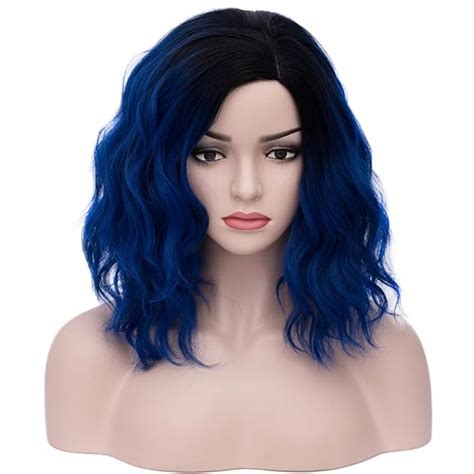 Beron 14 Women Girls Short Curly Bob Wavy Wig Body Wave Halloween Cosplay Daily