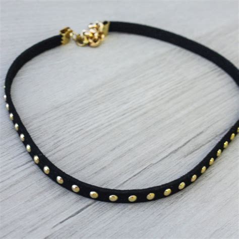 Choker Camurça Strass Elo7 Produtos Especiais