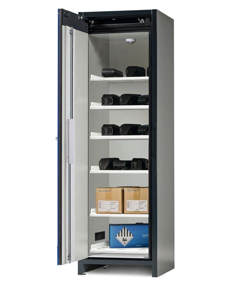 Skříň na Li Ion baterie asecos SafeStore Core 6 police š 600 mm