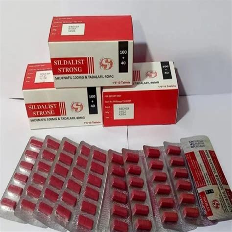 Sildalist Strong 140 Mg Tablet At Rs 150 Stripe Sildenafil Citrate