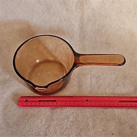 Corningware Kitchen Vtg Corning Vision Saucepan 7l Amber France