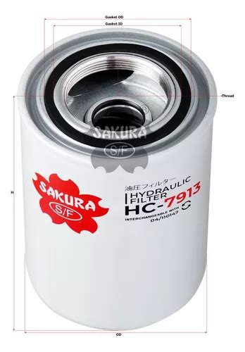 Filtro Sakura Hc 7913 Hidraulico Bt8830 P174675 51474 Hf6420 Meses