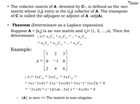 Inverse Matrix And Determinants Ppt