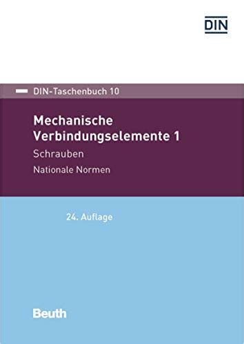 Mechanische Verbindungselemente Schrauben Nationale Normen Din