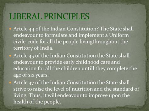 Ppt Directive Principles Of State Policy In India Powerpoint