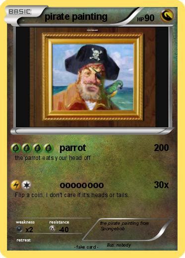 Pokémon pirate painting - parrot - My Pokemon Card