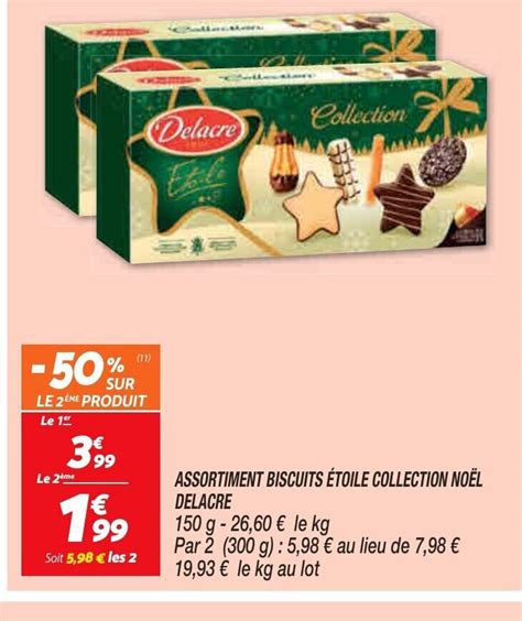 Promo Assortiment Biscuits Etoile Collection Noel Delacre Chez Netto