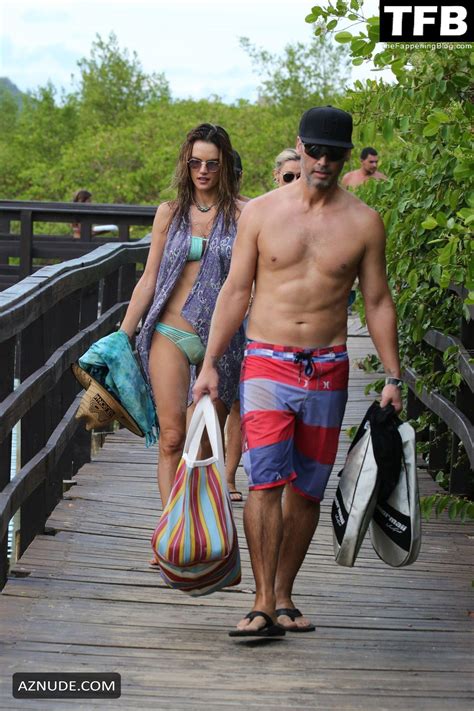 Alessandra Ambrosio Sexy Seen Flaunting Her Hot Body In A Bikini At The Beach In Florianopolis