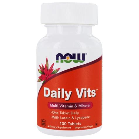 Now Foods Daily Vits Vitamine, Multivitamine 100 Tabletten – Medpak