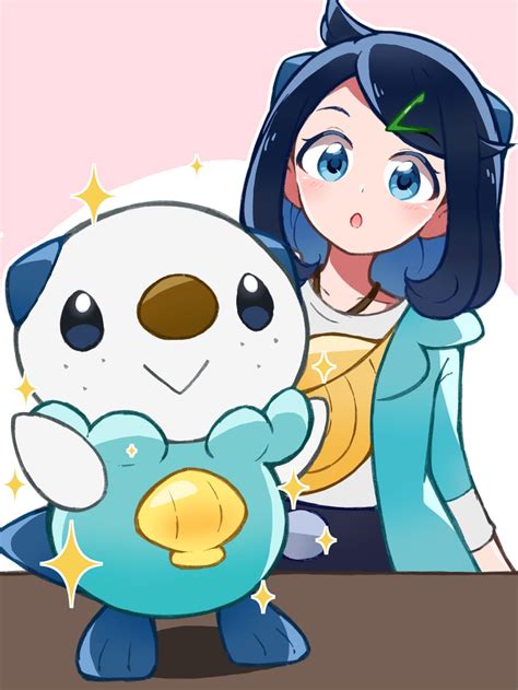 Oshawott And Liko Pokemon And More Drawn By Mijumaruko Danbooru