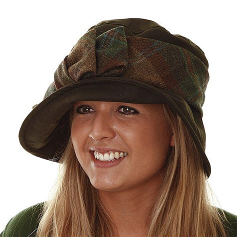 Olney Nancy Hat Olive Cotswold Country Ltd Barbour Bucket Hat Women Barbour Hats