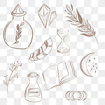 Esoterism Png Image Esoteric Elements Collection Mystery Doodle