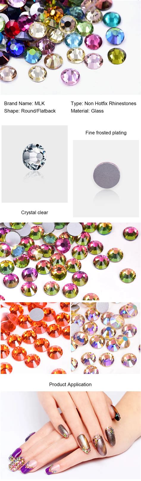 Блестящие стеклянные стразы | AliExpress