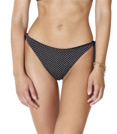 Beachwear Emerara By DD E Bikini Butterfly Pantie Black Gold Italian