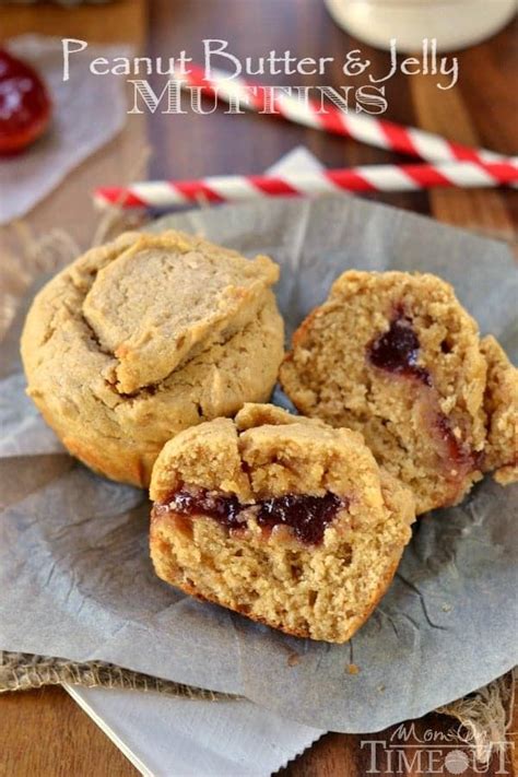 Peanut Butter And Jelly Muffins Recipe Peanut Butter Recipes Peanut