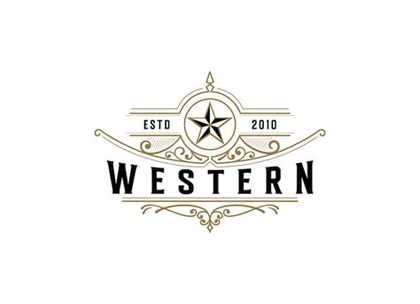 Vintage Retro Western Country Emblem Dise O De Logotipo De Texas