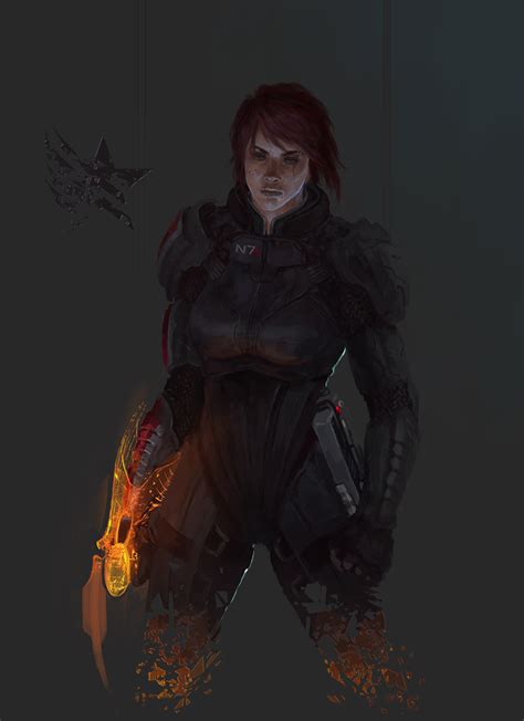 Femshep Commander Shepard Me персонажи Cyberaeon Mass Effect Artist фэндомы