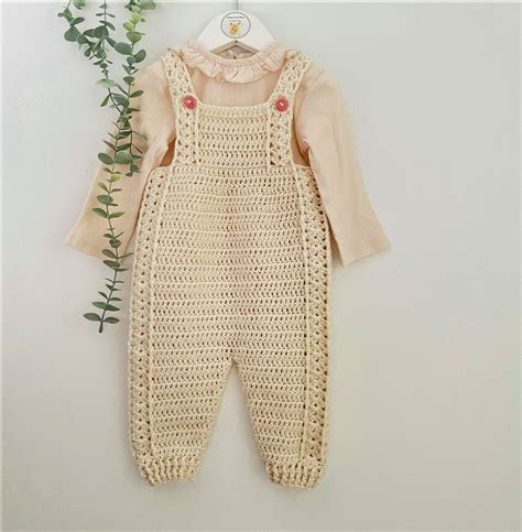 Crochet Pattern Baby Overalls Newborn To Months Etsy Canada