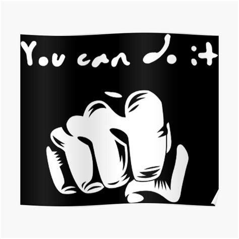 "You can do it stickers" Poster for Sale by naimamall | Redbubble