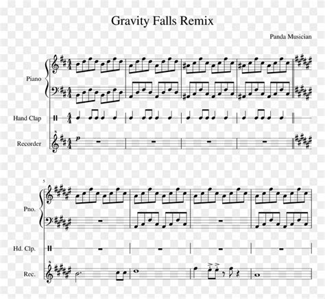 Gravity Falls Theme Song Piano Sheet Music