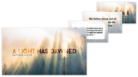 Premium Sermon Kit - A Light Has Dawned (Matthew 4:12-23) - SermonCentral.com