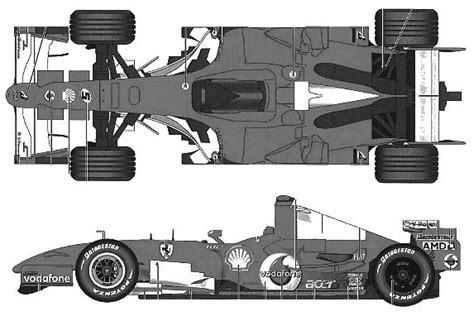 2006 Ferrari 248 F1 Italy Gp Cabriolet Blueprints Free Outlines Blueprints Ferrari Cabriolets