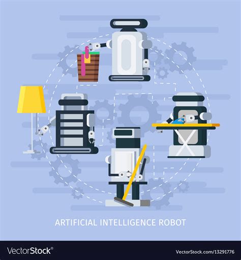 Artificial Intelligence Composition Royalty Free Vector