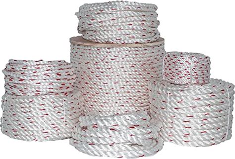 SGT KNOTS Twisted Poly Dacron Rope 3 Strand Line With Polyolefin Core