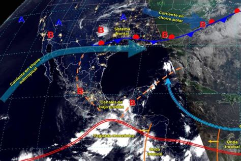 Para Hoy Un Canal De Baja Presi N Sobre El Noreste Centro Y Occidente