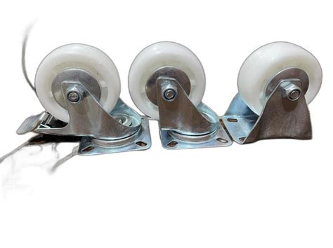 4X1 5 PU Lockable White Caster Wheel At 200 Piece In Ahmedabad ID