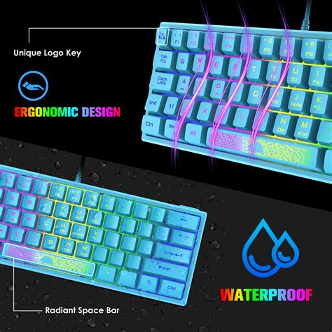 Ziyou Lang K Gaming Keyboard Mini Portable With Rainbow Rgb