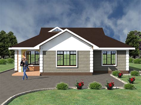 Bedroom Bungalow House Plans Kenya Hpd Consult Bedroom Bungalow