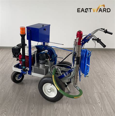 Hydraulic Cold Paint Road Marking Machine With Adjustable Glass Beads