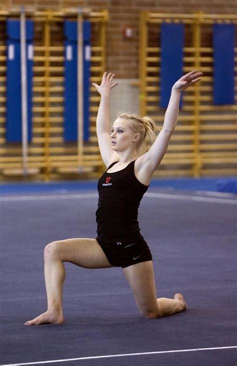 Georgia Dabritz Practices At The Dumke Gymnastics Center At The