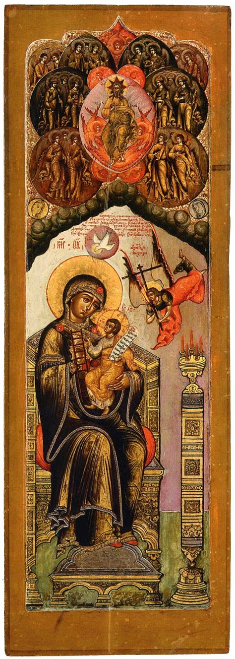 Русские иконы БОЖЬЯ МАТЕРЬ ГОРА НЕРУКОСЕЧНАЯ Russian icons The image of ...