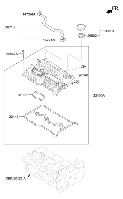 267102GTA0 Genuine Kia Hose Assembly Breather