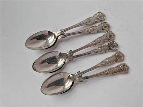 A Set Of Six Kings Pattern Tea Spoons Sheffield G