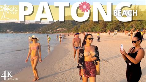 4k】phuket 2023 Patong Beach Sunset Walking Tour Thailand 🇹🇭 Youtube