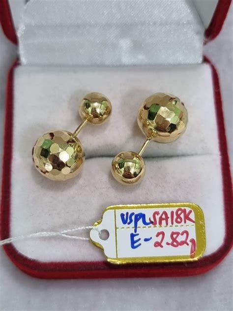 Ball Earring K Saudi Gold Pawnable Lazada Ph