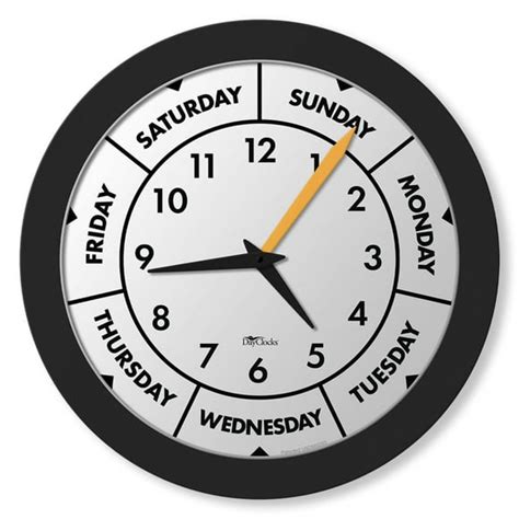 Day Of Week Clocks