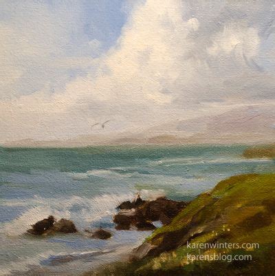 Serene Seascape Moonstone Beach California Oil Painting