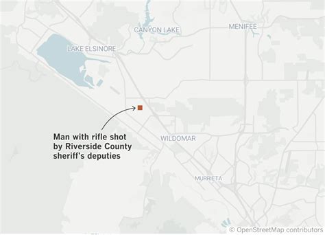 Riverside County Sheriff S Deputy Shoots Kills Man In Wildomar Los Angeles Times