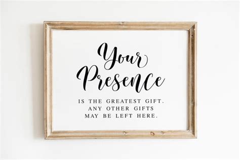 Your Presence is the Greatest Gift Any Other Gifts May Be - Etsy