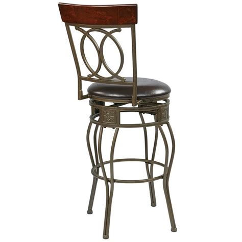 30" Metal Swivel Bar Stool in Espresso - CSM2530-ES