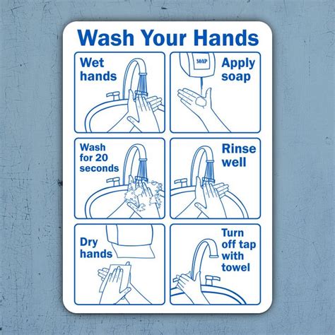 Wash Your Hands Instructions Sign Claim Your 10 Discount Wash Your Hands Vinyl Sticker